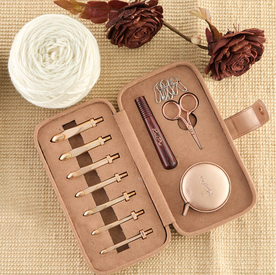 zk1689 ANKH CROSSPROCARE 4点セット Knit Pro | Oasis Chunky Interchangeable Crochet Hook Set — Firefly